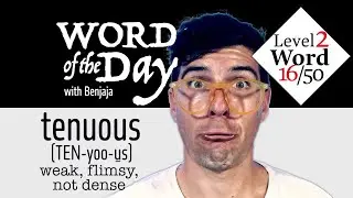 tenuous (TEN-yoo-us) | Word of the Day 66/500