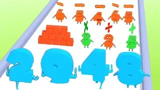 Run The Numbers! Reach Math Number - All Levels 1-15 Gameplay