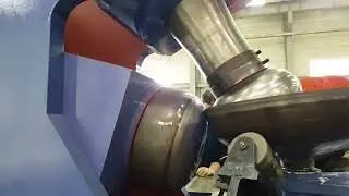 Dish head small diameter forming operation