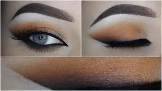 Warmtoned orange brown eyelook + Smoked out wing
