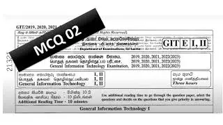 GIT Past Paper Answers with Explanations 2019-2022(2023) | Tamil Medium - MCQ-2