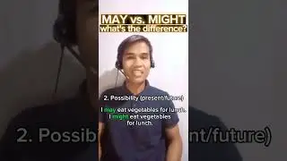 MAY vs. MIGHT, what's the difference? Learning American English, Filipino Version