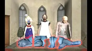 Ice Scream 2 vs Granny vs Mr Meat funny animation part 13
