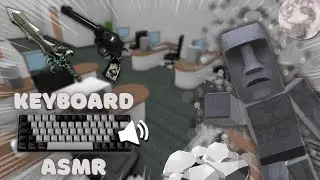 DESTROYING TEAMERS in MM2 as STONEFACE + Keyboard ASMR & Gameplay