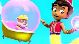 Rubble is in Bubble Trouble with a Genie! | PAW Patrol Series | CLIP