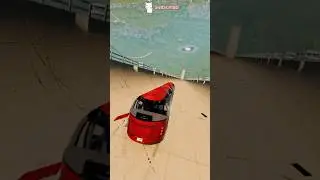Crash Red Luxury Bus😱| #beamngdrive #shorts