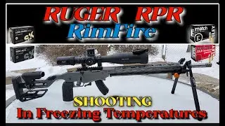 Стрельба из моего модернизированного Ruger RPR RimFire ​​.22LR при низких температурах. Как это п...