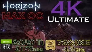 Horizon Zero Dawn | 4K Ultimate Gameplay & Benchmark | RTX 2080 Ti MAX OC | i9 7980XE