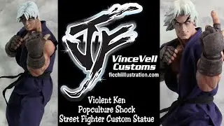 Popculture Shock Violent Ken Street Fighter Custom Statue