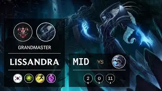 Lissandra Mid vs Talon - KR Grandmaster Patch 9.19