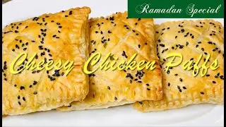 Easy Cheesy Chicken Puffs Recipe | Crispy & Gooey Goodness | Quick Party Snack Idea