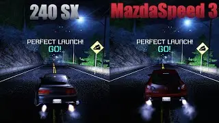 240 SX VS MazdaSpeed 3, NFS CARBON Drag Race (Improvised)