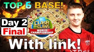 TOP 6 TH16 WORLD CHAMPIONSHIP BASE WITH LINK | CLASH WORLD FINALS DAY 2 BASES | COC