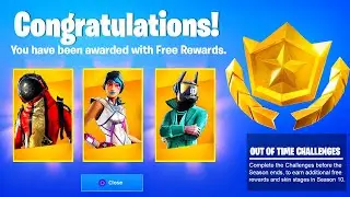 Fortnite OUT OF TIME CHALLENGES FREE REWARDS and ITEMS (Overtime Challenges Season 10 Fortnite)