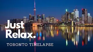 ambient music | Toronto skyline - drone 4k footage