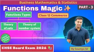 Types of Functions Part 3 | CHSE Commerce BMS | One-One Onto Bijective | +2 2nd Year