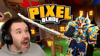 Объединились и победили монстров в Pixel Blade Roblox