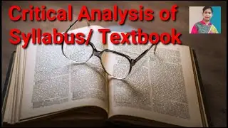 Textbook Analysis, Textbook Analysis B.Ed, Textbook Analysis D.El.Ed, Textbook Analysis file
