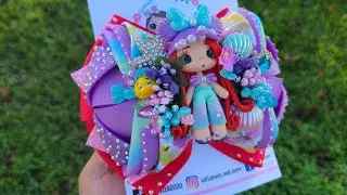 Moño Corazón Luminoso by-secy con listón 7.5 cm Super fácil de hacer