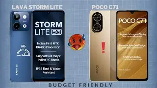 Lava Storm Lite vs POCO C71 🔥 Best Phone Under ₹7,000? Full Comparison & Verdict!
