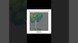 Day 3 of learning how to draw landscapes #artprocess #landscapeart #digitalart #animatic #painting
