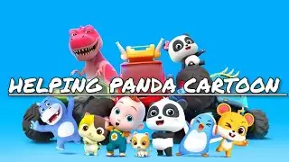 Police Car With Helper Panda Kids Cartoon | Damru Kids Education.