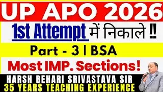 UP APO 2026 - BSA Most IMP Sections | APO Preparation | #advocate #lawyer | Pariksha Refresher