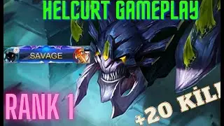 HELCURT GAMEPLAY///MOBİLE LEGENDS--GLOBAL 1 TOP 1 HELCURT//