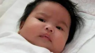 trudie talking at 2 months old