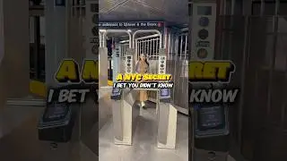 Original World Trade Center door in a NYC subway station