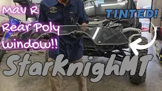 2024 Can-am Maverick R Poly Rear Tinted Window by StarKnightMT