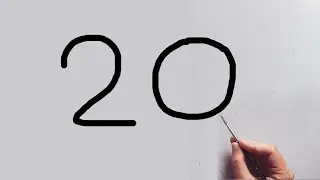 Turn 20 into Gandhi ji drawing || गांधीजी का ड्राइंग