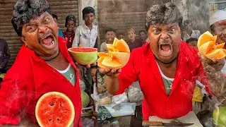 Craziest Fruit Seller of India😱😱  Indian Street Food | Surat, Gujarat