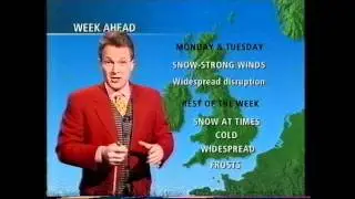 BBC  Weather 4th February 1996: Snowy