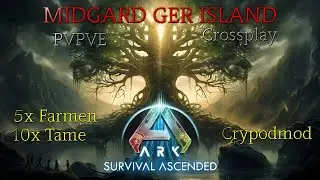 Ark Ascended - Mein eigener Server Midgard GER Island 5xBoost  (Live Servertest)