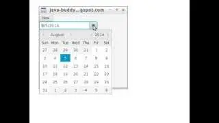 JavaFX 8 example: Preset/load DataPicker at now