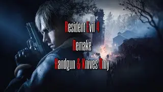 Resident Evil 4 Remake! Handgun and Knives Only! :D (Vertical Stream)