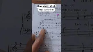 #HowMusicWorks What is 4/4 time? #musictheory #musiclessons #pianolessons