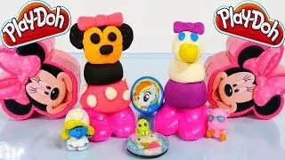 Disney Junior Minnie Mouse and Daisy Duck PLAY-DOH Makeables Toys Review Playdoh Episodes