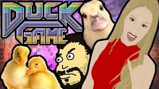 Duck Game w/ Karinabob Gaming - WENK WENK WENK - Indie Replay