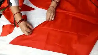 1 meter kapde mai jhanda kaise banate hain | Dhwaj kaise banate hain | How to make Flag at home