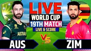 Live: AUS vs ZIM World Cup Match-19 Live Today | Australia vs Zimbabwe Match Live
