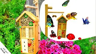 منزل خشبي للحشرات Houten huis voor insecten