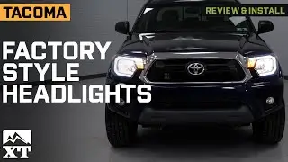 2012-2015 Tacoma LED Bar Factory Style Headlights with Amber Reflectors Review & Install