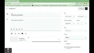 Google Classroom Assignment Shortcuts