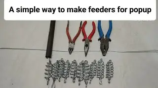 A simple way to make feeders for POPUP rigs | how to make feeders #fishingtechniques #feederfishing 