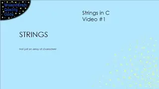 Strings in C - RISKY because it's so EASY to cause buffer overflow! (C --Strings - 1)