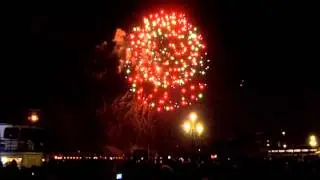 New Year's Eve fireworks in Venice, Italy