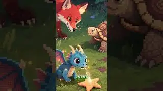 O Drag&atilde;o Que Tinha Medo das Estrelas 🐉💫 #shorts