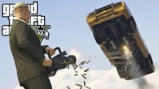 GTA 5 ONLINE : MINIGUN vs CARROS BLINDADOS! SERVIÇO ÉPICO!!!